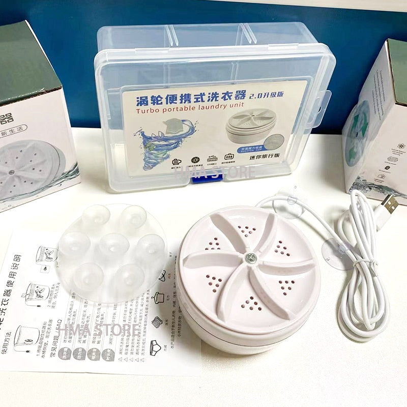 Portable Turbo Ultrasonic Washing Machine